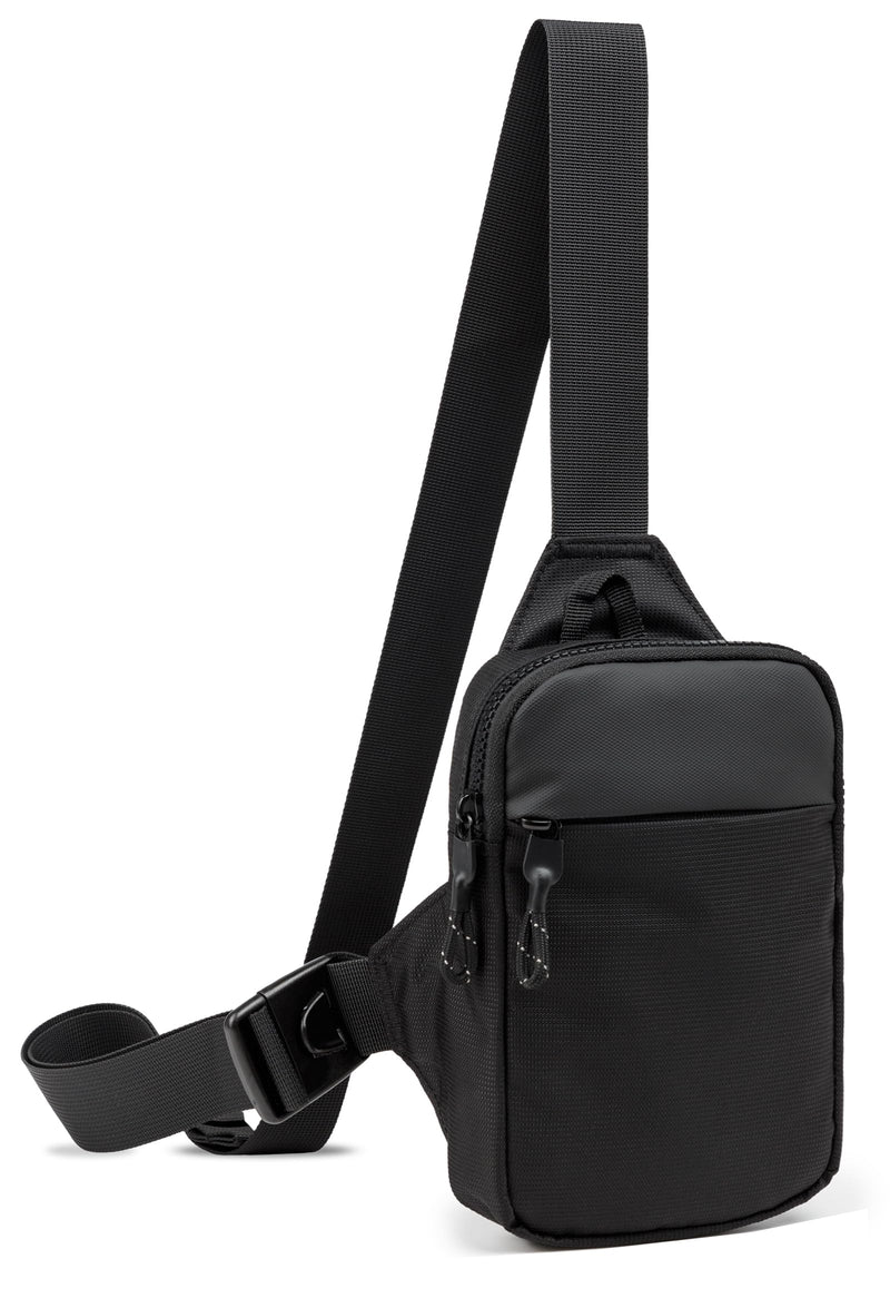 higouta Mini Sling Bag for Men Women, Small Crossbody Waterproof Practical Shoulder Chest Bag for Travel Work Sport