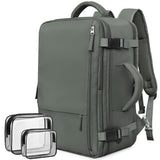 Rinlist Travel Backpack For Women Men Flight Approved, Carry-on Backpack Bag Luggage, Personal Item Backpack Bag, Laptop Backpack Casual Daypack, Travel Essentials Must Haves, Olive-green