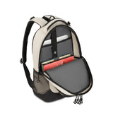 SwissGear 5505 Cecil 16” Laptop Backpack Cream/Black – Daily Laptop Bag with Gear Attachment Options – Multiple Organizer Pockets & Padded Shoulder Straps