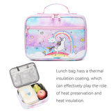 Abshoo Cute Kids Backpack For Girls Kindergarten Elementary Unicorn School Backpacks Set with Lunch Box (Unicorn Rainbow)