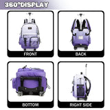 Kids Backpack with Wheels Kids Rolling Backpack Suitcase Carry on Luggage Backpacsk with Wheels for Teens Boys Girls Rolling Backpacks for Elementary Middle High School Students