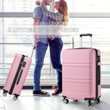 Kono 20" Carry on Luggage with Spinner Wheel TSA Lock, Lightweight PC+ABS Hardside Luggage Durable Small Carry on Suitcase Pink