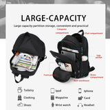 HEAD Waterproof Travel Backpack for Men, Lightweight 15.6 Inch Laptop Backpack with Shoes Compartment, Casual Daypack College Backpacks with 8 Pockets for Overnight/Sports Gym/Work/Fitness