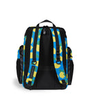 Arena One Go Backpack Swimmers Athletes Sports Gym Rucksack Multisport Daypack Large Size Training Gear Equipment Swim Bag for Men and Women, 45 Liters, Arena Lemons