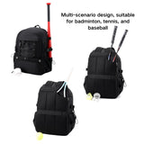 GlneYos basketball bag backpack with Separate Shoes Compartment & Ball Holder,Large Multi functiona Sports Bag Basketball Accessories fit soccer tennis gym Black