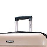 Rockland Melbourne Hardside Expandable Spinner Wheel Luggage, Champagne, Checked Large 28"