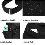 Backpack Purse for Women Ladies Nylon Bag Casual Daypack Travel Shopping Pack (A Style Black)