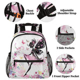 Peaom Butterfly Girl Toddler Backpack for Boys Girls Kids Pink Mini Backpacks Casual Daypack Preschool Kindergarten Bookbag Travel Backpack