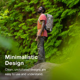 Osprey Hikelite 28L Lightweight Hiking Backpack - Durable Travel Daypack with Rain Cover for Men and Women, Chameleon/Black, S/M