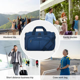 Hanke Underseat Carry On luggage Bags for Travel, Foldable Travel Bags for Women, Soft Lightweight Personal Item Travel Bag Small Carry On Bags for Airplanes, Travel Tote Bags for Women Men.（Blue）