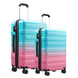 TTOVALIGERIA Luggage Sets 2 Piece, Hard Shell Expandable Carry on Suitcase with Spinner Wheels and TSA Lock, Lightweight Travel Luggage Set