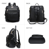 MKP COLLECTION Women Fashion Backpack Purse Convertible Large Rucksack Versatile Travel Shoulder Bags Handbag Set with Tassel