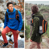 Esup 15L Small Hiking Backpack Foldable Lightweight Travel Day Pack Packable Camping Backpack for Women Men (Black)