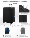 LUGGEX Luggage Cover, Suitcase Covers for Luggage with Hook & Loop Bottom Closure, Luggage Covers for Suitcase Tsa Approved(28-31 Inch)