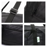 HOLYLUCK Foldable Travel Duffel Bag For Women & Men Luggage Great for Gym (black) One_Size