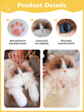 CHOBYNER Stuffed Realistic Cat Plush Backpack Gift for Women - Carry Over Shoulder, on One Shoulder or Crossbody with Adjustable Straps - Cute and Soft Cat Backpack