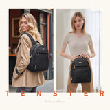 TENSTAR Mini Backpack for Women Stylish Convertible Back Pack Purse, Light Weight Daypack Purses Daily Backpack Cute Bookbag for College Travel, Black