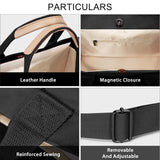 Canvas Tote Bag for Women Crossbody Work Purse with Pockets Top Handle Handbag Satchel Bags for Travel Nurse Teacher