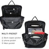 MKP COLLECTION Women Fashion Backpack Purse Convertible Large Rucksack Versatile Travel Shoulder Bags Handbag Set with Tassel