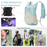 UtiaMiaoGonGo 15L Small Hiking Backpack for Women Men Lightweight Packable Backpack Foldable Casual Daypack for Camping Travel Outdoor, Blue