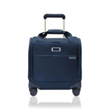 Briggs & Riley Cabin Spinner - Carry On Luggage for Travel, Suitcases with Wheels, Softside Rolling Bag for Men & Women, Fits Under Plane Seat, Interlocking Handle - Baseline Collection, Navy
