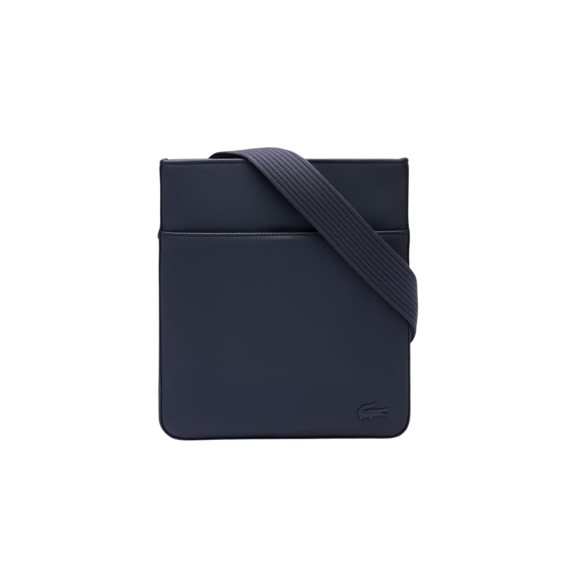 Lacoste Men's Classic Flat Crossover Crossbody Bag, Midnight Blue, One Size