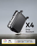 LUGGEX Zipperless Carry On Luggage and 4 Set Packing Cubes Bundle – Travel Essentials