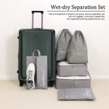 LOUIS KAISER Carry On Luggage, 20Inch & 29 Inch Top Opening Airline Approved ABS+PC Hard Shell Suitcases with Silent Wheels, TSA Lock,Front Pocket and Wet-dry Separated Six-piece Set