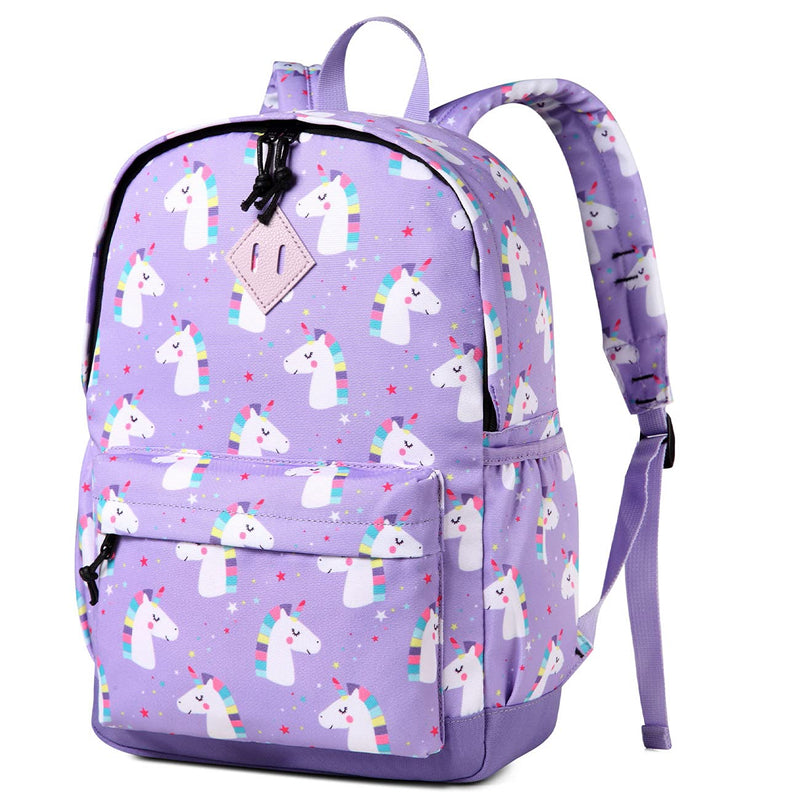 VASCHY Toddler Backpack for Girls, Cute Lightweight Water Resistant Preschool Backpack for Kindergarten Little Girls Bookbag Unicorn