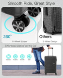 Carry On Luggage Airline Approved 20 Inch Hardside Suitcase with Spinner Wheels, Lightweight PC Rolling Luggage with TSA Lock & USB Charging Port for Travel