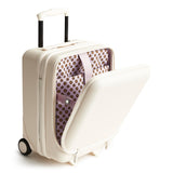 Vera Bradley Women's Hardside Luggage 17 Inch Adair Underseat Roller, Cottage Cream, One Size