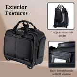 Ricardo Beverly Hills Flight Essentials Softside Wheel-A-Board Bag, Rolling Laptop Carry-On Luggage, Durable Ballistic Nylon Fabric, Water and Stain Resistant, Men and Women, 16.5-Inches Wide