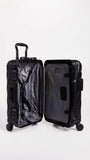 TUMI Men's 19 Degree Aluminum International Carry On Suitcase, Matte Black, One Size