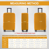 RainVillage Travel Luggage Cover - Scratch-Resistant Fit 19-31 Inch Suitcase Protector (Yellow, M(24-25 inch))