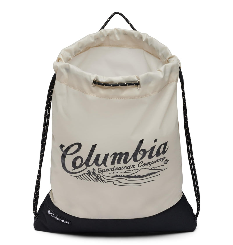 Columbia Unisex Zigzag Drawstring Pack, Dark Stone/Black, One Size