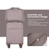 Travelhouse Luggage Set, Softside Suitcase 4-Piece (16/20/24/28), Expandable Lightweight Luggage Sets with Duffel Travel Bag,Suitcase with Double Spinner Wheels