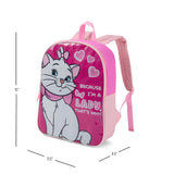 Disney Aristocrats Backpack for Kids - Cute & Durable Kids Backpack for Girls with Padded Straps & Zip Compartment - Ideal Toddler Bookbag for School & Travel - 15”