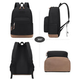 abshoo Basic School Backpack for Middle High School Bookbag for Teen College Backpacks Travel Daypack (Black)