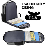 BIKROD Backpack for Men, TSA Travel Backpack, College Backpacks Water Resistant Back Pack with USB Charging Port, Business Anti Theft Durable Computer Bag Gifts Fits 15.6 Inch Laptop, Grey