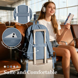 Simple School Backpack For Women Men Aesthetic Medium Backpack Lightweight Casual Daypack College Backpacks Cute Bookbag for Teens Girls Boys Basic Bagpack（Blue）