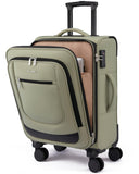LOVEVOOK Carry On Luggage 22x14x9 Airline Approved, Softside Suitcase with Spinner Wheels for Men Women, 22 Inch Rolling Luggage with TSA Lock Multiple Compartments for Travel Business Trip