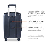 Briggs & Riley Sympatico Hardside Domestic Spinner Luggage, Matte Navy, 22-Inch Carry-On