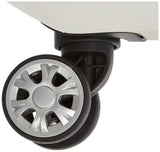 Rockland Melbourne Hardside Expandable Spinner Wheel Luggage, White, 2 Piece (20"/28")