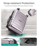 BAGSMART Carry On Luggage 22x14x9 Airline Approved with Spinner Wheels,Lightweight 20 Inch Luggage with TSA Lock,Expandable Hard Shell Carry On Suitcases for Men Women,Rose Purple