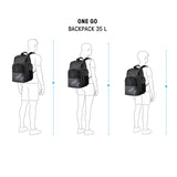 ARENA One Go Backpack Swimming Athlete Sports Gym Rucksack Multisport Daypack Medium Size Training Gear Equipment Swim Bag for Men and Women, 35 Liters, Black