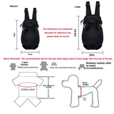 Pet Carrier Backpack, Adjustable Pet Front Carriers for Small Medium Dogs Cats 5-18 Lbs, Legs Out, Dog Cat Carrier Backpack for Hiking,Camping,Traveling,Cycling (Black,Large（Fit:10-18lb）)