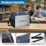 MATEIN Messenger Bag for School, Large Crossbody Satchel 15.6 inch Student College Laptop Bags with Shoulder Strap, Water Resistant Work Computer Briefcase for Office Commuting