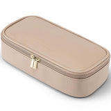 Vlando Travel Makeup Bag,Small Makeup Bag for Women,Gifts for Women Girls, Makeup Pouch Purse Travel Essentials Toiletries-Toffee
