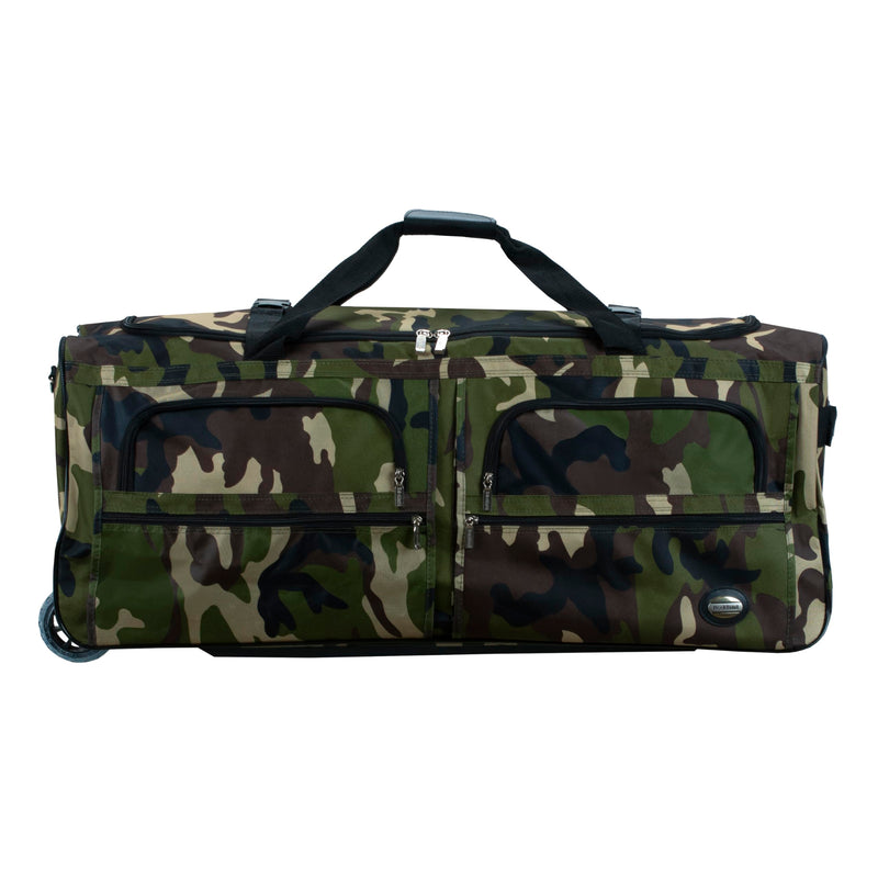 Rockland Rolling Duffel Bag, Camouflage, 36"