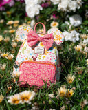 Loungefly Disney Minnie Mouse Springtime Sequins Womens Backpack